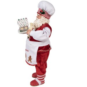Clayre & Eef 65227 Weihnachtsmann Deko Rot...