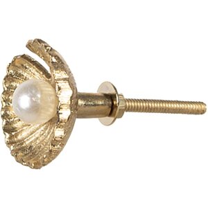 Clayre & Eef 65276 Türknopf Goldfarbig Ø 3x6 cm