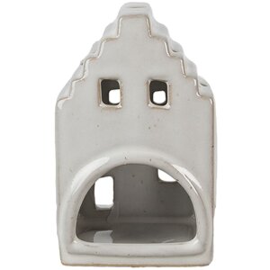 Держатель для свечей Clayre & Eef в виде домика, бежевый, 7x6x11 см