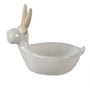 Clayre & Eef 6CE1589 Servierschale Beige 17x12x15 cm