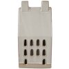 Clayre & Eef 6CE1591M Dekoration Haus mit LED Beige 8x6x15 cm
