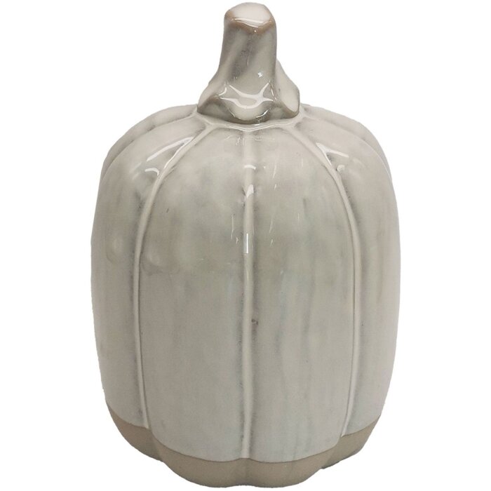 Декоративный тыквенный шарик Clayre & Eef бежевый Ø 11x15 см