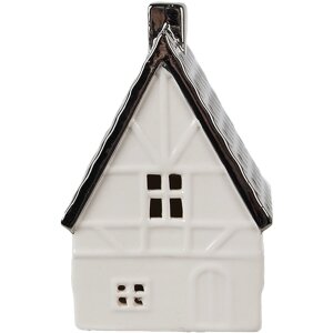 Clayre & Eef 6CE1597M Dekoration Haus mit LED Beige...