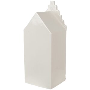 Декоративный домик Clayre & Eef с LED-подсветкой, бежево-золотой, 8x8x20 см