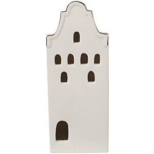 Clayre & Eef 6CE1599M Dekoration Haus mit LED Beige...