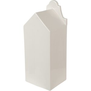 Декоративный домик Clayre & Eef с LED-подсветкой, бежевый с золотом, 7x6x16 см