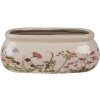 Clayre & Eef 6CE1602S Blumentopf für Innen Rosa Beige 18x7x7 cm