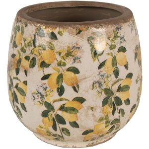 Clayre & Eef 6CE1608M Blumentopf Beige Gelb Ø...