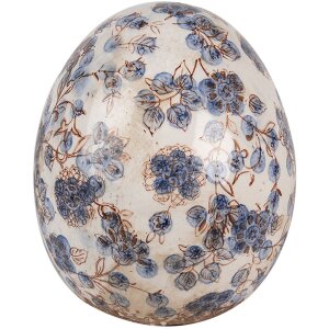 Clayre & Eef 6CE1620S Deko Ei Beige Blau Ø...