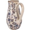 Clayre & Eef 6CE1621M Dekorativer Krug Beige Blau 20x14x25 cm