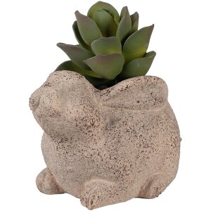 Clayre & Eef 6CE1622 Blumentopf Beige 17x12x12 cm für Innen