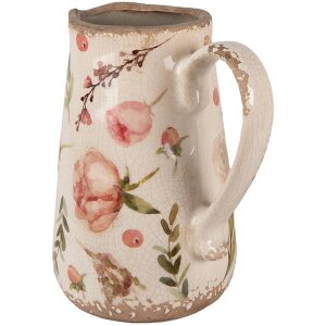 Декоративный кувшин Clayre & Eef бежево-розовый...