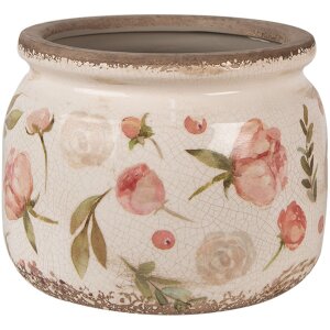 Clayre & Eef 6CE1625L Blumentopf für Innen Beige...