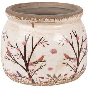 Clayre & Eef 6CE1642S Blumentopf für Innen Beige...