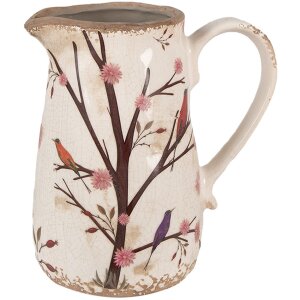 Декоративный кувшин Clayre & Eef бежево-коричневый...