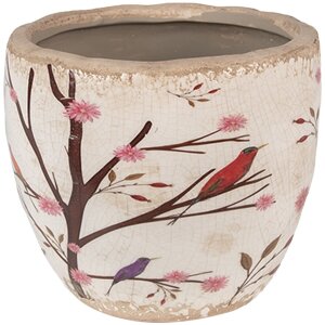 Clayre & Eef 6CE1645S Blumentopf für Innen Beige...