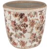 Clayre & Eef 6CE1649M Blumentopf für Innen Beige Rosa 14x13 cm