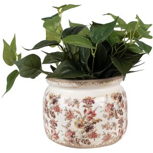 Clayre & Eef 6CE1650L Blumentopf Beige Rosa 20x15 cm...