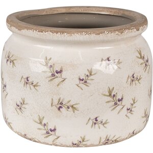 Clayre & Eef 6CE1670L Blumentopf für Innen Beige...