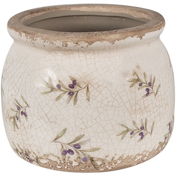 Clayre & Eef 6CE1670M Blumentopf für Innen Beige 16x13 cm