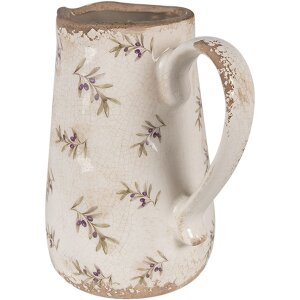 Декоративный кувшин Clayre & Eef бежево-голубой...