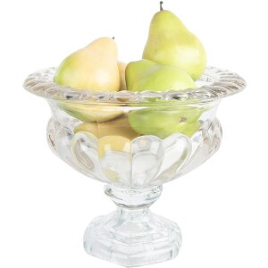 Clayre & Eef 6GL4413 Schale Glas Transparent Ø 25x21 cm