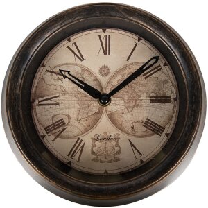 Clayre & Eef 6KL0801 Wanduhr Braun Beige Ø...