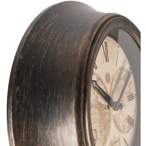 Clayre & Eef 6KL0801 Wanduhr Braun Beige Ø...