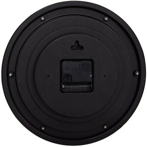 Clayre & Eef 6KL0803 Wanduhr Schwarz Ø 28x5 cm