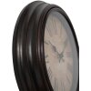 Clayre & Eef 6KL0808 Wanduhr Braun Ø 29x5 cm 1xAA Batterie