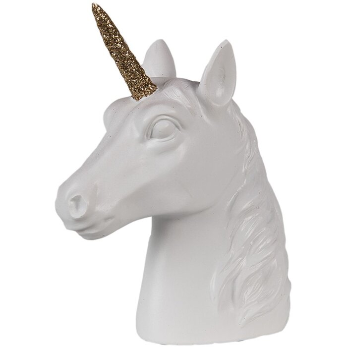 Clayre & Eef 6PR3892 Dekoration Einhorn 12x6x15 cm