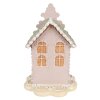 Clayre & Eef 6PR3976 Dekoration Haus Rosa 13x13x20 cm Polyresin