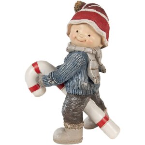 Clayre & Eef 6PR3987 Dekoration Kind Blau 13x8x18 cm