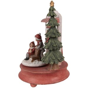 Clayre & Eef 6PR4941 Spieluhr Rot Weiß...