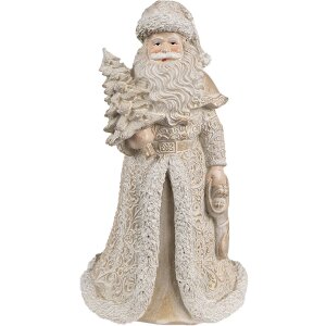 Clayre & Eef 6PR4963 Weihnachtsmann Standfigur Gold...