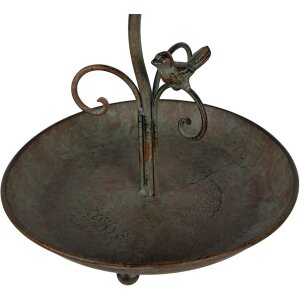 Clayre & Eef 6Y4838 Vogelfutterhaus Braun Grün Ø 27x35-45 cm