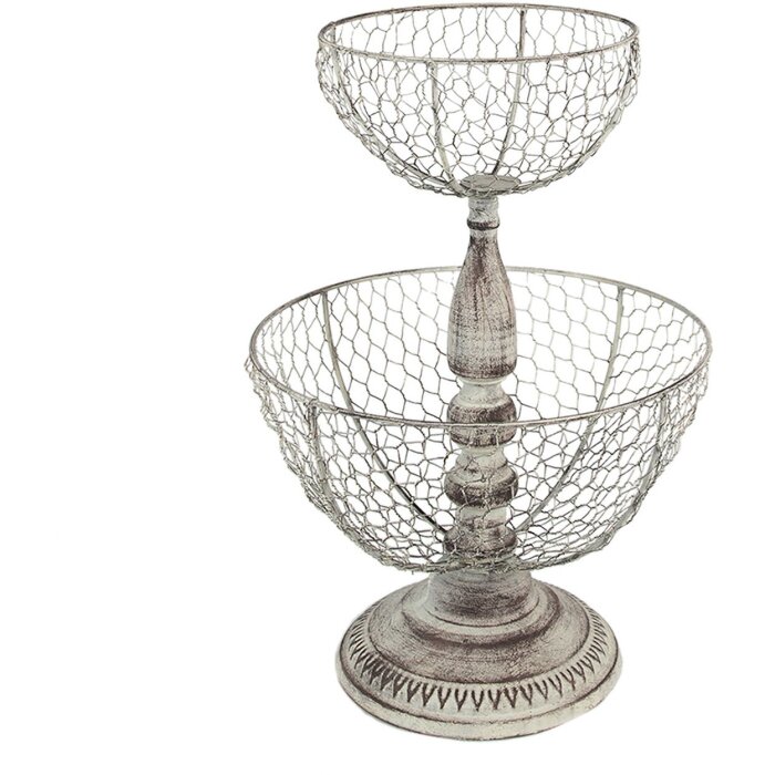 Clayre & Eef 6Y5412 Etagere Beigefarbig Ø 30x44 cm