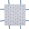 Clayre & Eef BRB47 Brotkorb Beige Blau 35x35x8 cm Baumwolle Blumenmuster