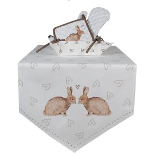 Clayre & Eef BSLC45K Topflappen Kind Beige Braun 16x16 cm