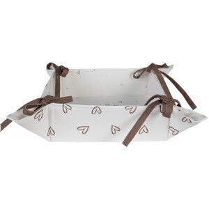 Clayre & Eef BSLC47 Brotkorb Beige Braun 35x35x8 cm