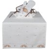 Clayre & Eef BSLC64 Tischläufer Beige Braun 50x140 cm Baumwolle Hase Landhaus