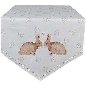 Clayre & Eef BSLC65 Tischläufer Beige Braun...