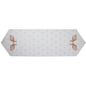 Clayre & Eef BSLC65 Tischläufer Beige Braun...