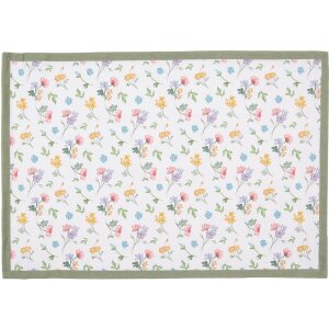 Clayre & Eef CFL40 Tischset 6er Set Weiß...