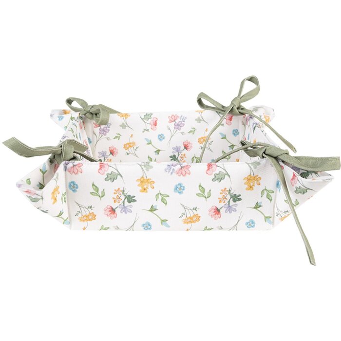 Clayre & Eef CFL47 Brotkorb Mehrfarbig 35x35x8 cm