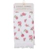 Полотенце для гостей Clayre & Eef белое с розовым 40x66 см