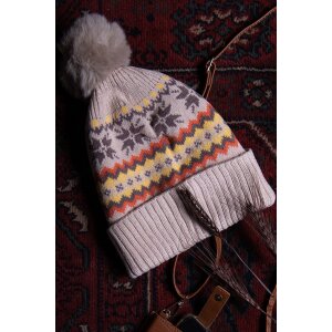 Juleeze JZCA0022BE Mütze Damen Beige 22x23 cm