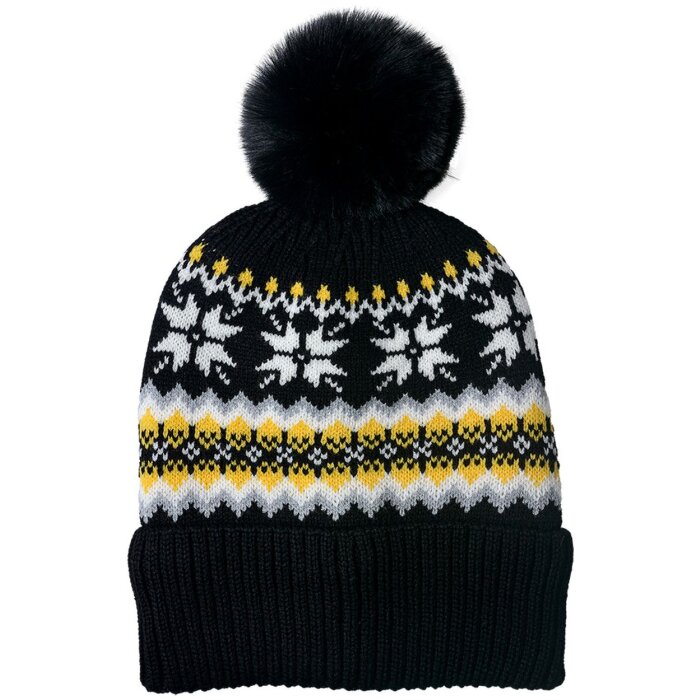 Женская шапка Juleeze JZCA0022Z черного цвета 22x23 см