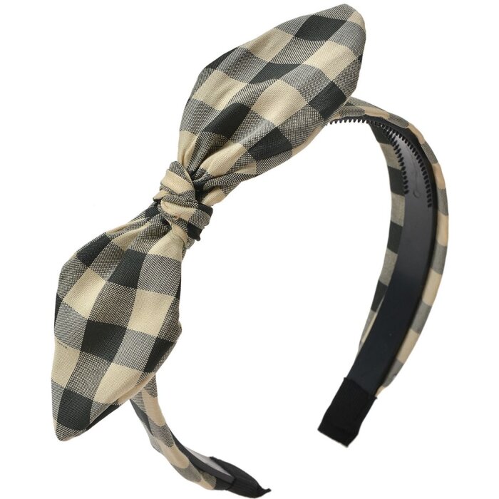 Черный эластичный холщовый ободок для волос Juleeze JZHB0112Z