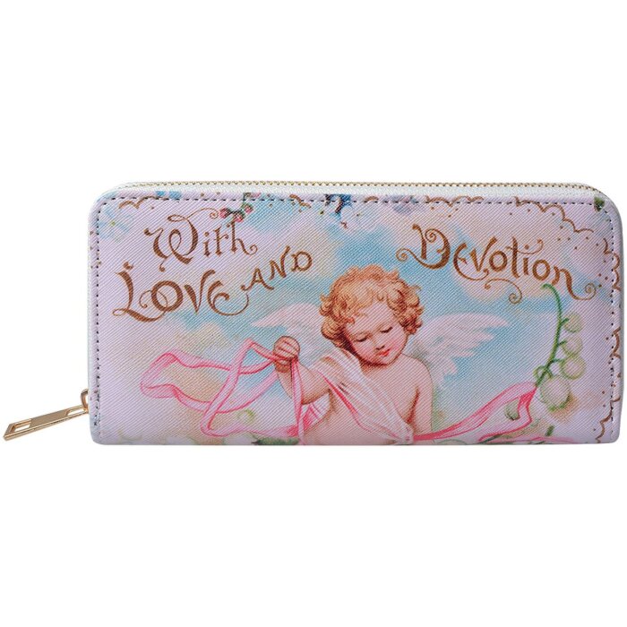 Кошелек Juleeze JZPU0002-03, синий и белый, 10x19 см